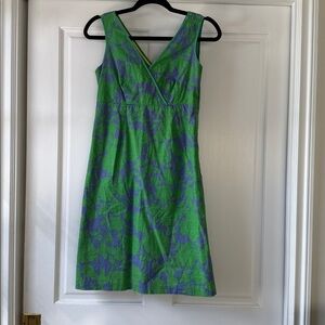 Green and Blue Floral Dress - 4P